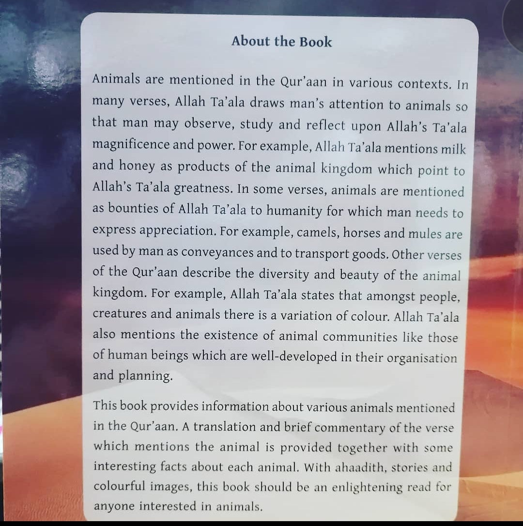 Exploring the Animals of the Qur'aan