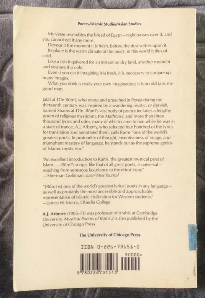 Mystical Poems of Rumi 1