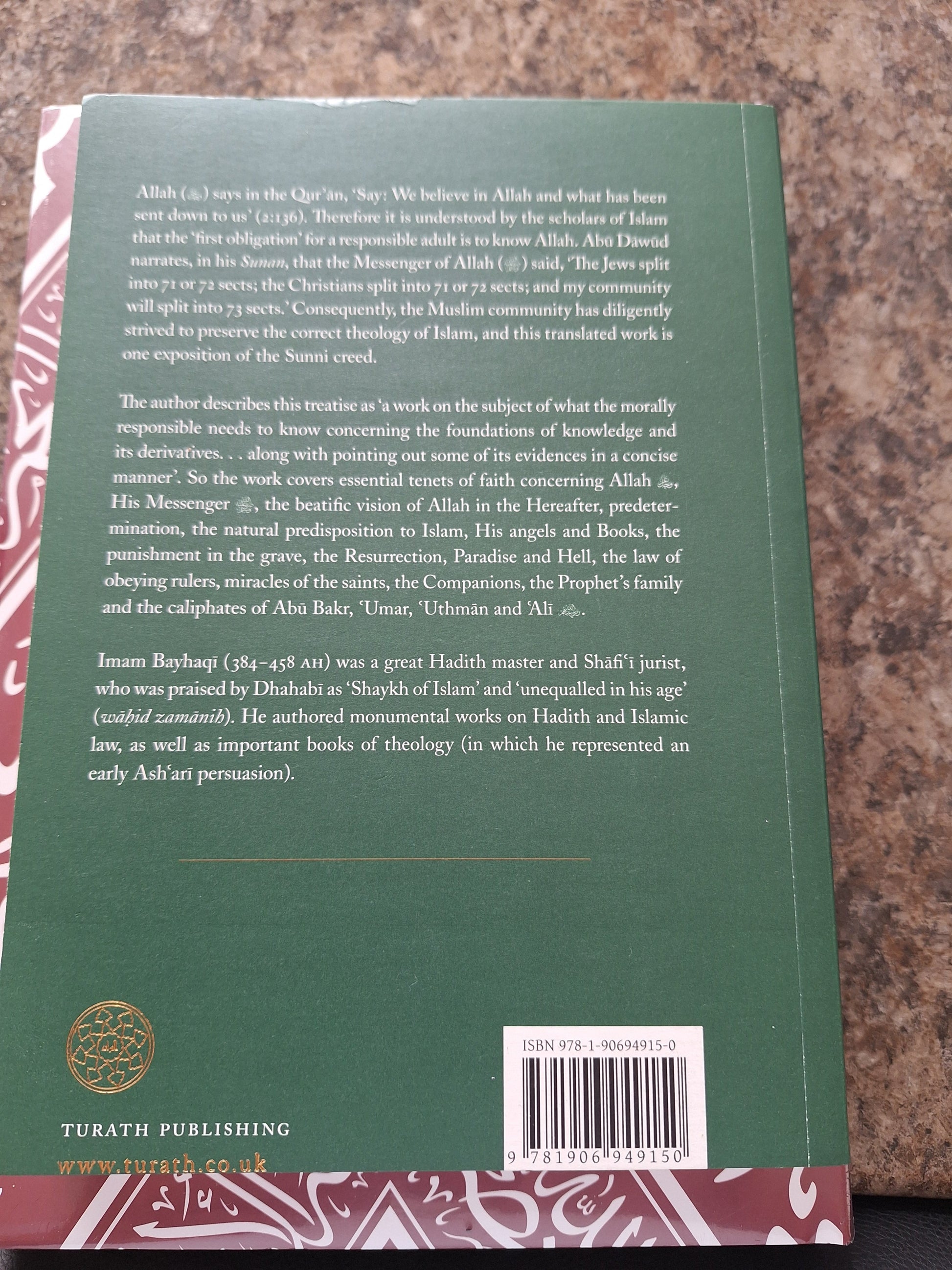 The Creed of Imam Bayhaqī - Darul Latif Networks